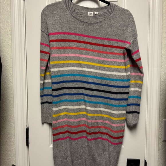 GAP Heather Gray Crewneck Sweater Dress - Picture 1 of 3